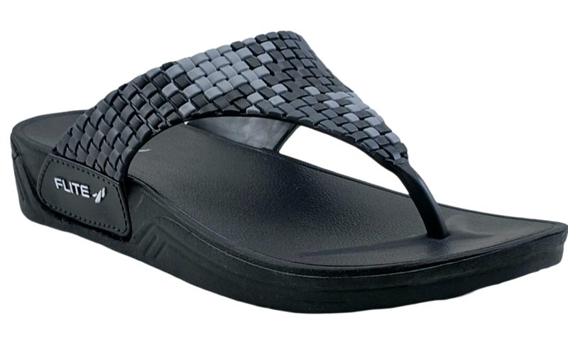 Flite Daily Use Thong Slippers for Women || Non-Slip & Anti-Skid Bathroom Slippers | Lightweight, Waterproof & Comfortable Casual Flip-Flops (Back, UK Footwear Size System, Adult, Women, Numeric, Medium, 3) - Image 1