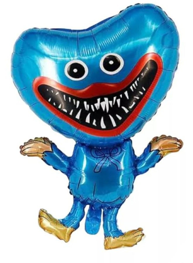 Fun Affairs Puppy Playtime Blue Cartoon Theme Happy Birthday Foil Balloon 18 Inch - Round Printed Party Balloon for Kids Birthday Decoration, Helium Supported, 5 Pcs - Image 2