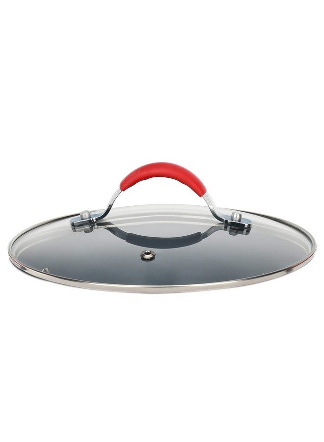 NutriChef Dutch Oven Pot Lid Seethrough Tempered Glass Lids (Works With Model Nccw11Pur)