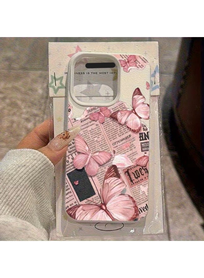 Temu A new Halloween-themed pink butterfly phone case with a stylish matte TPU design. This premium, shockproof protective case features a minimalist design and is aesthetically pleasing. Compatible with iPhone 13.