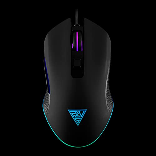 Gamdias Aura GS2 Optical Gaming Mouse with 6 Smart Keys and Multicolour Lighting | Advanced Gaming Optical Sensor|Adjustable dpi Upto 3600 |1.5m Long Cable| - Image 2