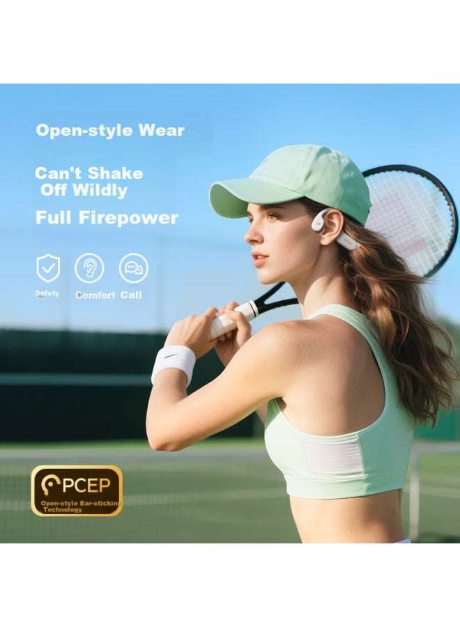 Polvcdg X9 Bone Conduction Swimming Headphones, Sports Bluetooth Earphones, Open-ear Non-in Running Cycling Fitness-specific Waterproof Sweat-resistant Long Battery Life Call Noise Reduction Ear-hook Style Headphones - Image 4