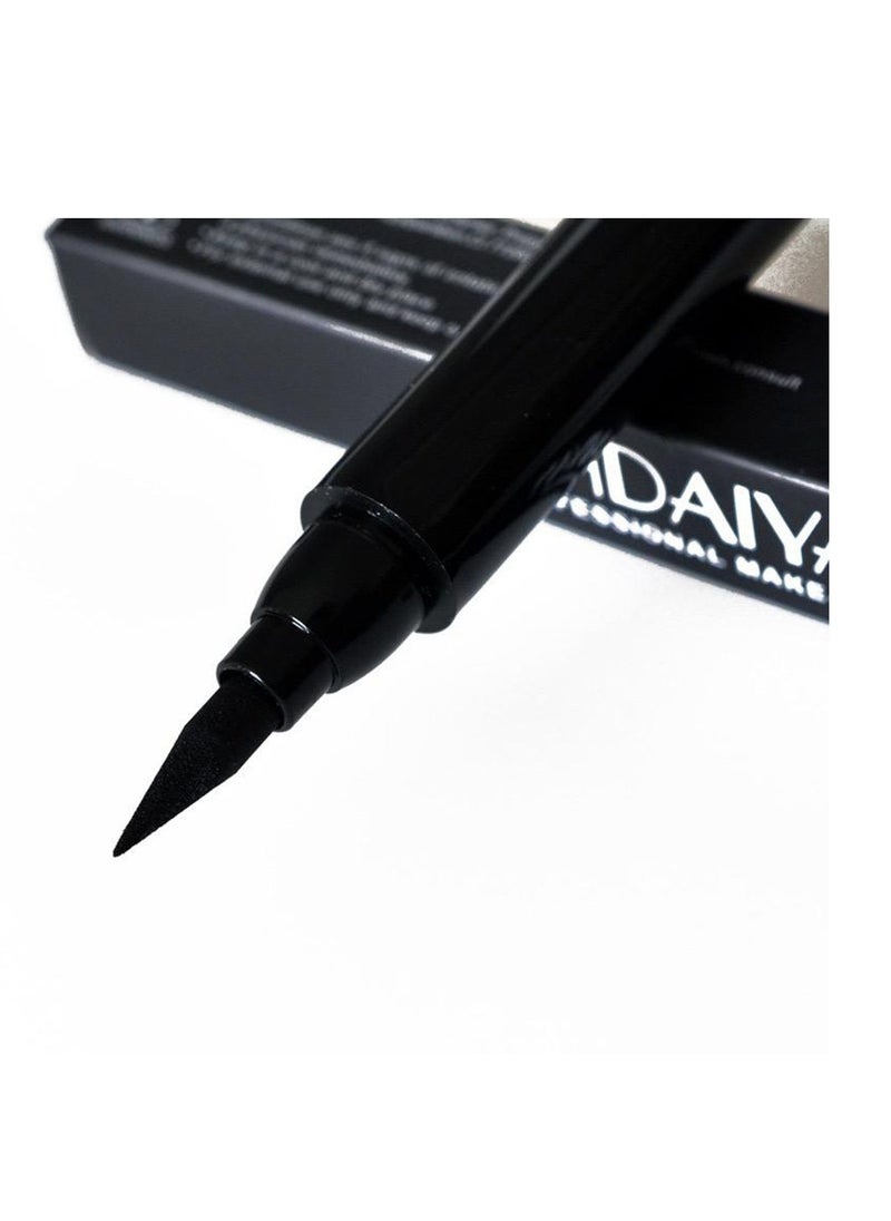 Handaiyan - Liquid Eyeliner Waterproof 2 in 1 Stamp Liner Professional Makeup Long Lasting Matte Finish Quick Smudge Proof Hyper Drying Resistant Stay All Day Waterline Winged Instant Result(Classic Black) - Image 1