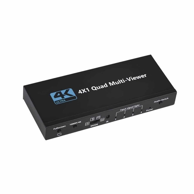 HDMI 4K@30Hz HDMI Switch 4 In 1 Out Seamless Signal Switching Splitter - Remote Control Compact Size for Home Office Gaming Setup - Image 2