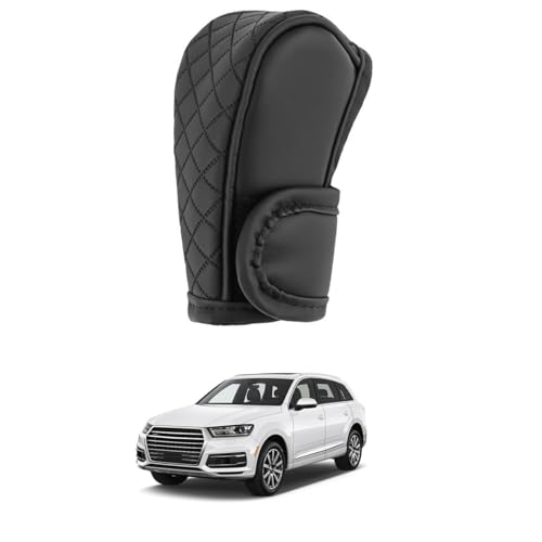 STHIRA® Premium PU Leather Car Gear Knob Cover Universal Fit, Anti-Slip & Durable Car Gear Cover for All Vehicle Models, Easy Slip-On Installation, Scratch Protection & Stylish Interior Upgrade - Image 1