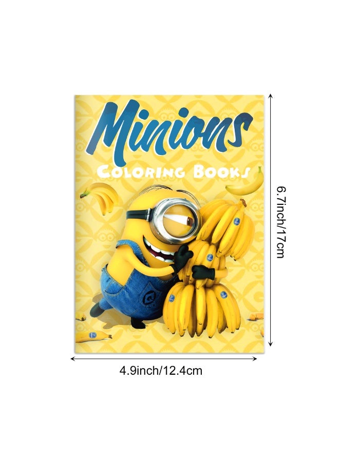 12-Piece Minions Anime Coloring Book Set - Creative DIY Cartoon Doodle Art Kit, Vibrant Party Activity for Kids & Adults - Image 4