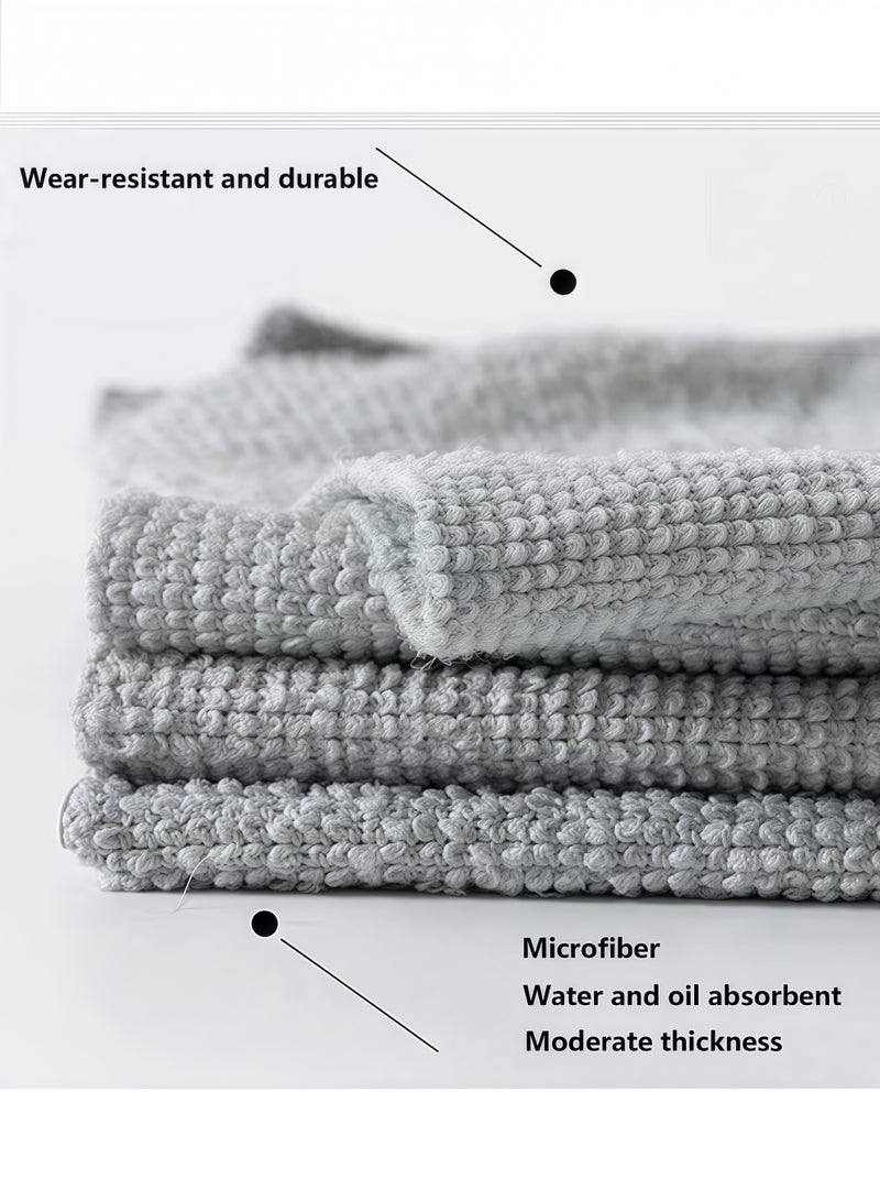 Dish Cloths, Kitchen Wash Cloths for Dishes, Microfiber Kitchen Towels, Multi-use Cleaning Cloths Towels, Towel Cloth, Kitchen Absorbent Dishwashing Cloth, Cleaning Cloths Quick Dry 10 Pieces/Box - Image 3