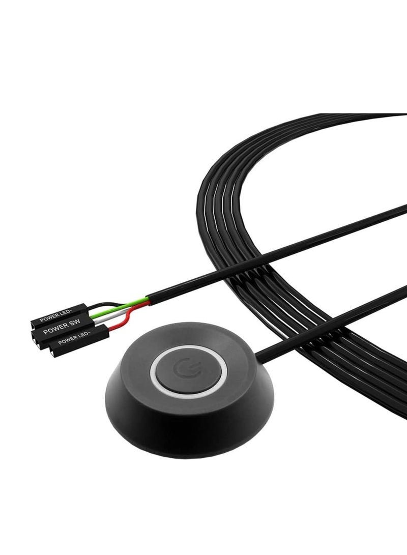 DKE PC Power on Desktop Computer Case Switch On Off HDD Push Host Supply Supplies with 2m Cables  - Image 1