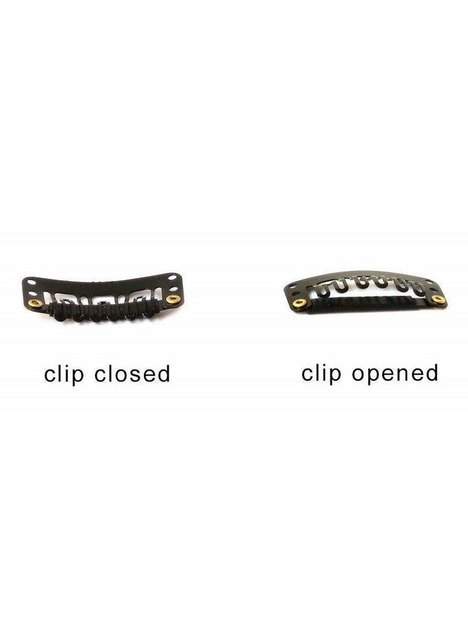 Rapidsflow Straight Colored Hair Streak/Hair Extensions For Women And Girls Real Hair For Highlighting (Set Of 4 Pc) (Black) - Image 5