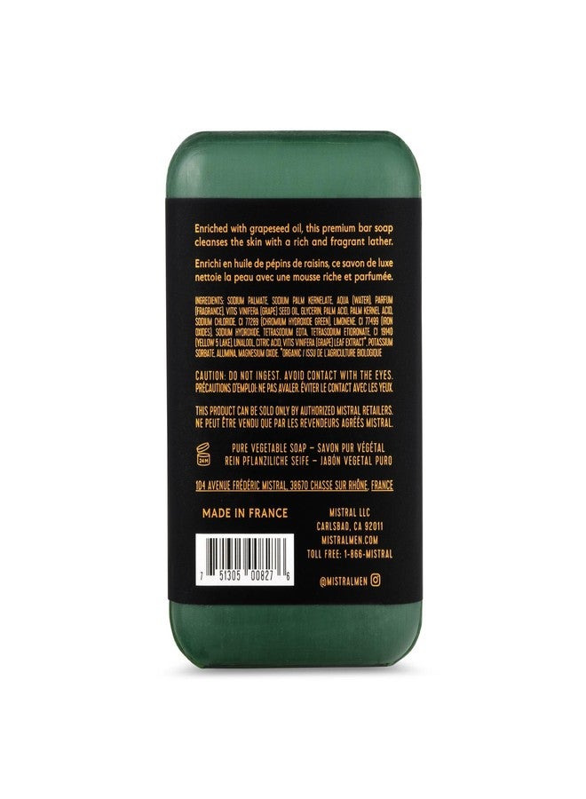 Mistral Cypress Oak Luxury Bar Soap for Men | Men’s Natural Soap Bar | Paraben, Phthalates Free | Moisturizing & Triple-Milled Natural Soap for Men - Made in France | Large, 8.8 oz - Image 2