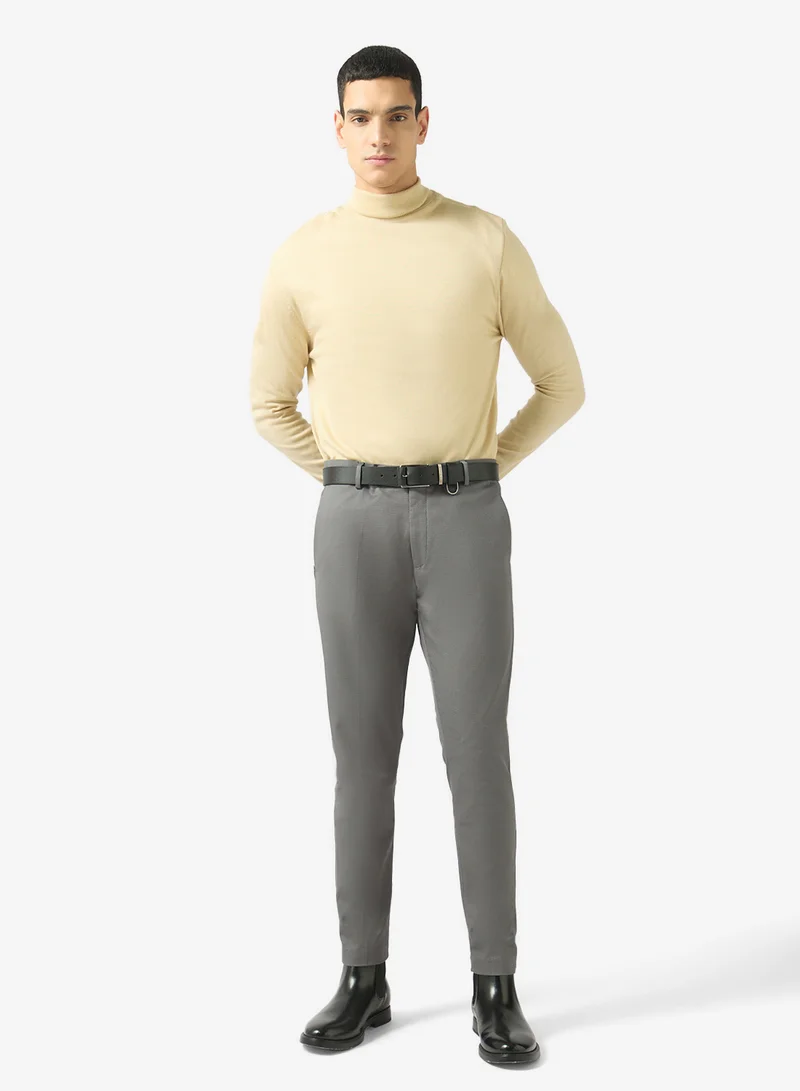 Robert Wood Casual High Neck Pullover Sweater
