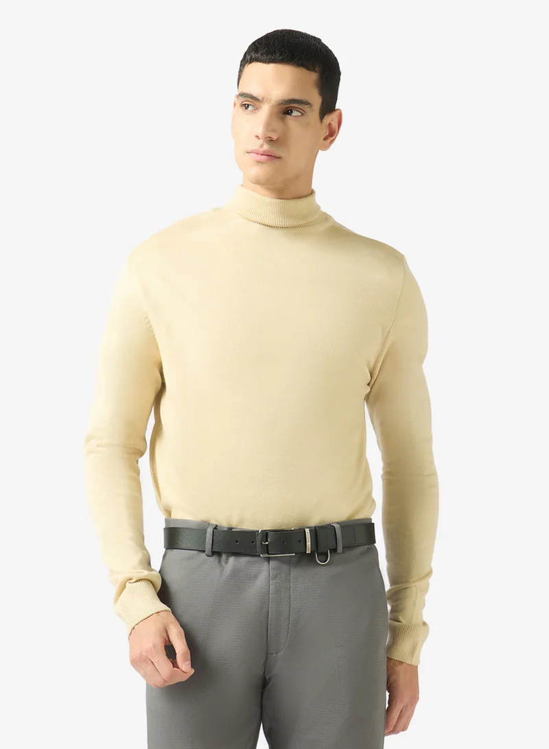 Robert Wood Casual High Neck Pullover Sweater