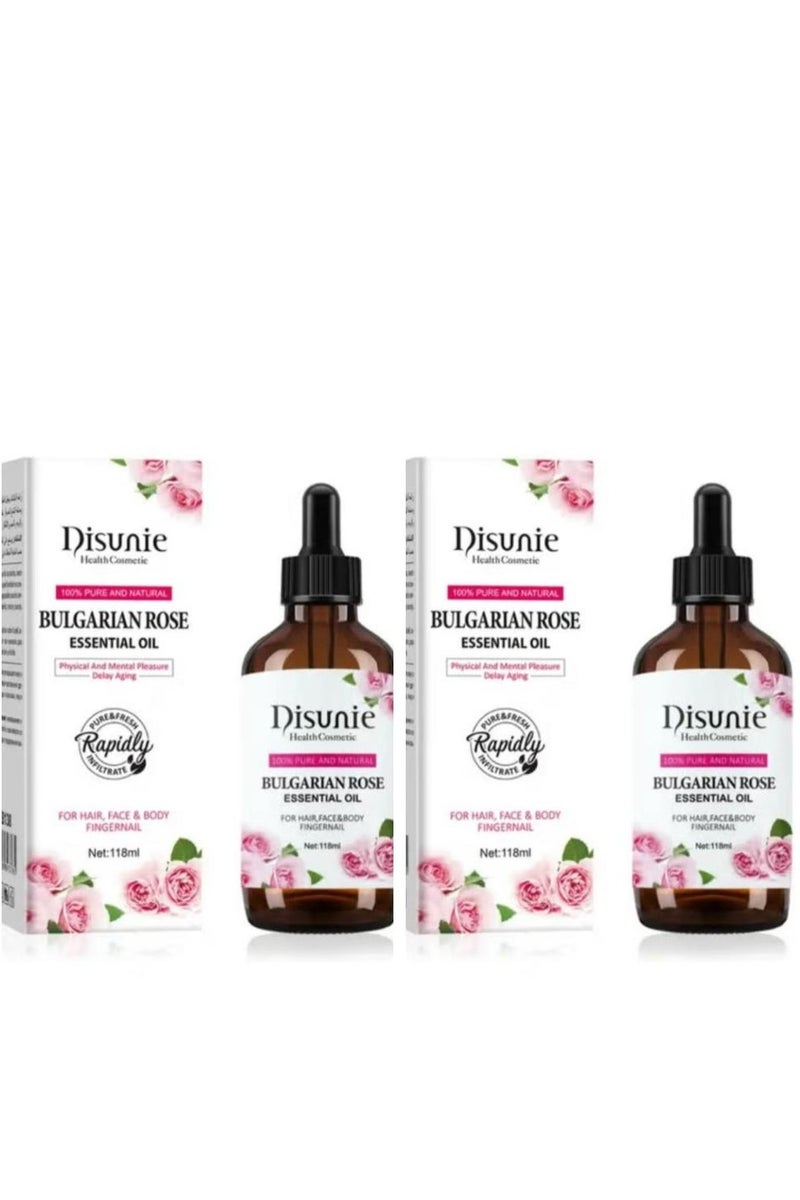 ديسوني زيت الورد البلغاري العطري النقي 118 مل 2 قطعة