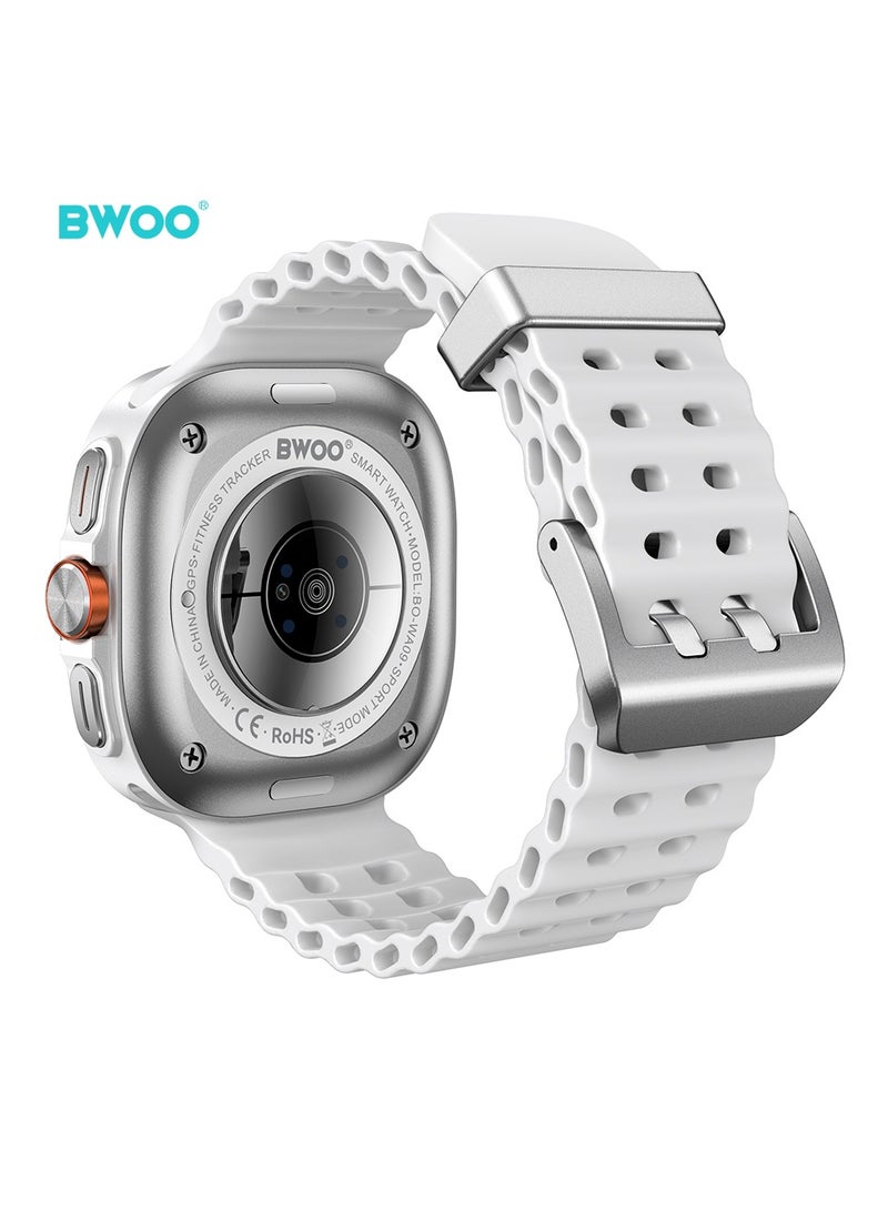 Bwoo Wa09 Smart Watch Silver - Image 2