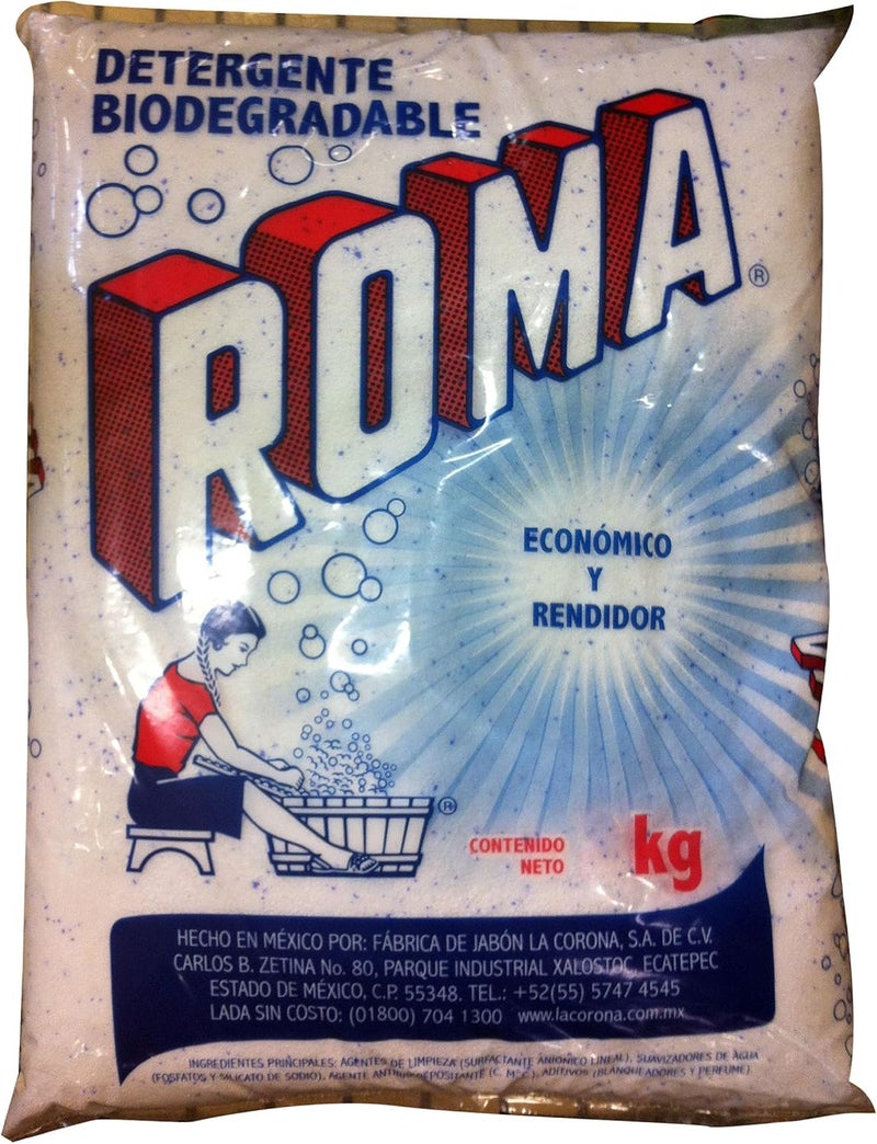 Roma Biodegradable Laundry Detergent Powder - 1.1 Lb (17.6 Ounce)
