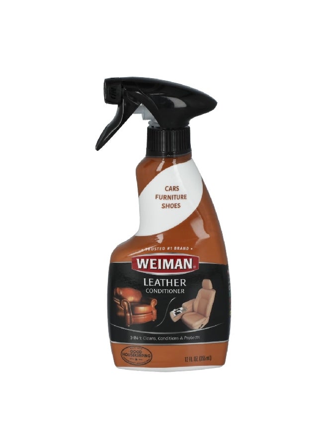 Weiman UV-Resistant 3-In-1 Leather Cleaner and Conditioner Spray 355 ml 75 - Image 1
