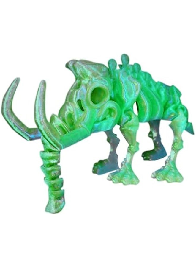 3D Printed Mammoth Articulated Movable Joint for Desktop Decoration, Home Window Decor, 3D Printing Birthday Gift 3D#035 