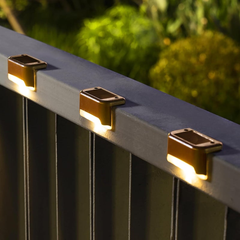SOLPEX Solar Deck Lights Outdoor 16 Pack, Solar Step Lights Waterproof Led Solar Lights for Outdoor Stairs, Step, Fence, Yard, Patio, and Pathway - Image 2