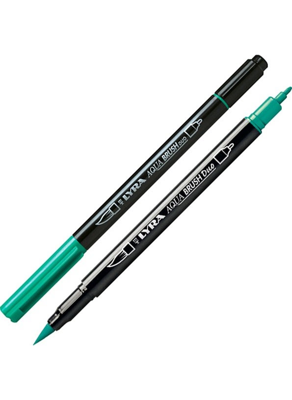 Lyra Aqua Brush Duo Brush Pen - 55 Night Green 