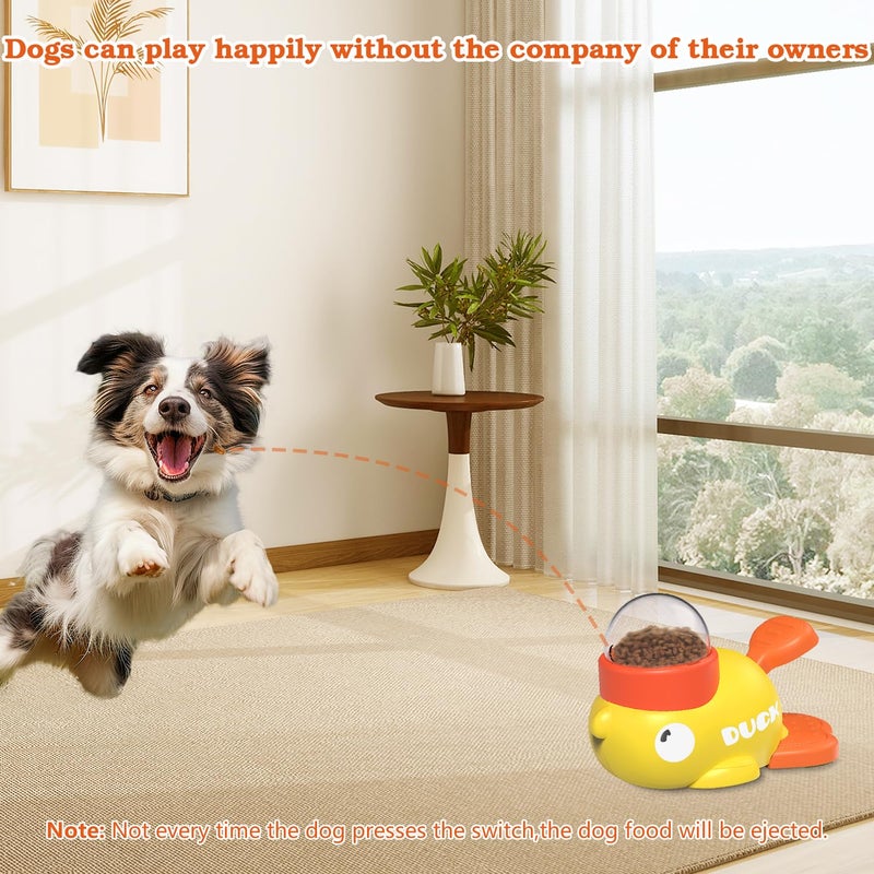 Suitchi Dog Interactive Treat Dispenser Toy, Food Puzzle Slow Feeder (Yellow) - Image 5