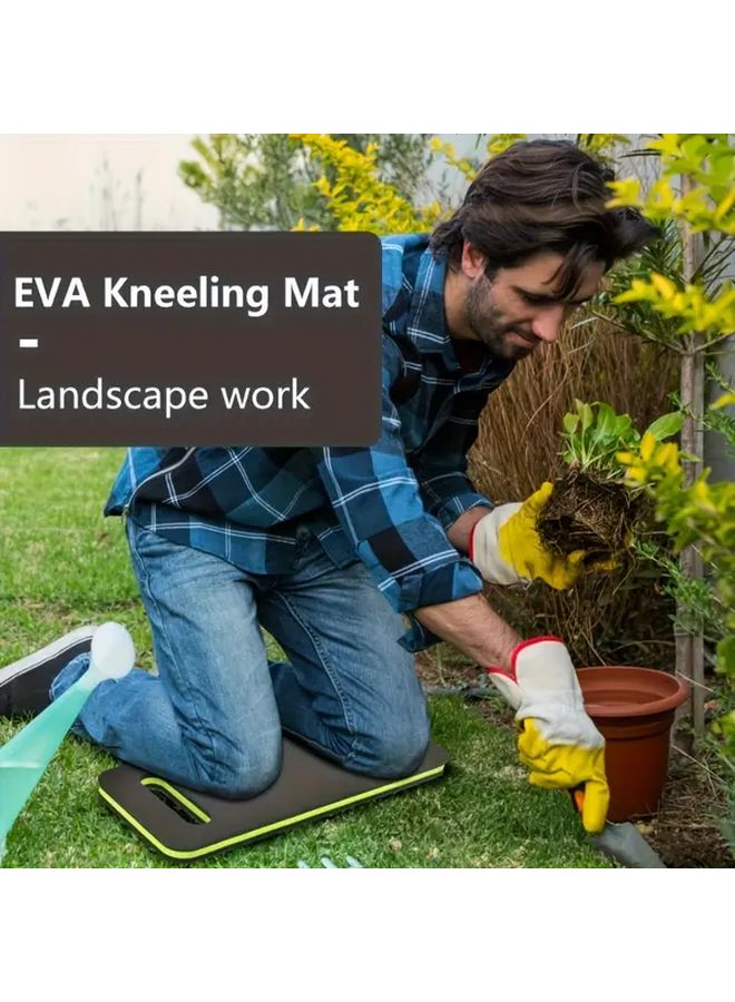 Blue EVA Kneeling Pad with Handle Thickened Portable Outdoor Cushion for Car Repair Gardening - Image 2