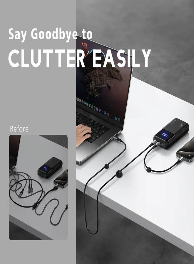 SmiLife Black Cable Clips 9 PCS, Cord Holders Cable Organizer, Cable Management Clips Adhesive Wire Clips, Mixed Sizes - Image 3