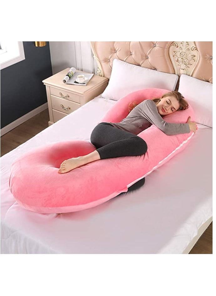molody U Shaped Nursing And Maternity Pillow With Removable Velvet Cover  - Image 2