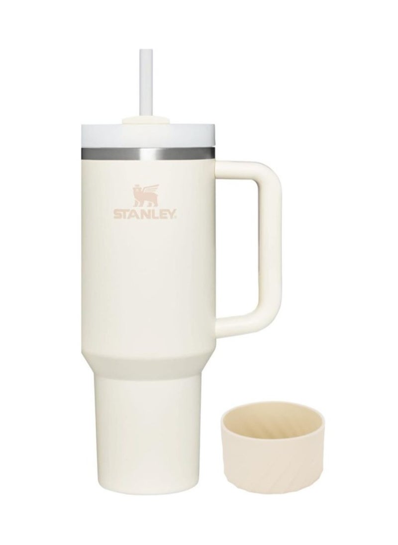 Stanley - Stanley Quencher H2.0 FlowState Stainless Steel Vacuum Insulated Tumbler with Lid and Straw, Paired with Non-Slip Silicone Cover, Great for Water, Iced Tea or Coffee, Smoothie and More, 40 OZ - Image 1
