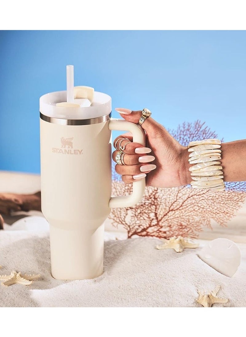 Stanley - Stanley Quencher H2.0 FlowState Stainless Steel Vacuum Insulated Tumbler with Lid and Straw, Paired with Non-Slip Silicone Cover, Great for Water, Iced Tea or Coffee, Smoothie and More, 40 OZ - Image 1