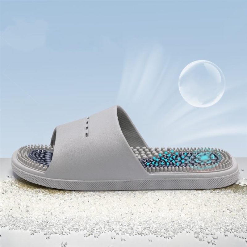 Reflexology Massage Slippers: Pink Open-Toe Design - Acupressure Foot Sandals for Home Foot Pain Relief - Image 5