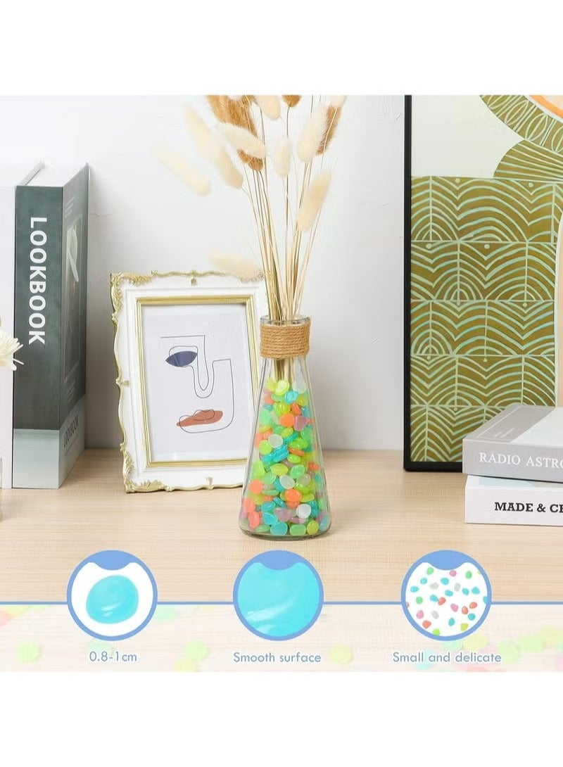 200 قطعة من الأحجار المضيئة، حصى متوهجة، صخور متوهجة في الظلام، زينة أحواض السمك، لتزيين أحواض السمك، ممرات خارجية للمنزل، المروج، الحديقة، النباتات المحفوظة في أصص - Image 5