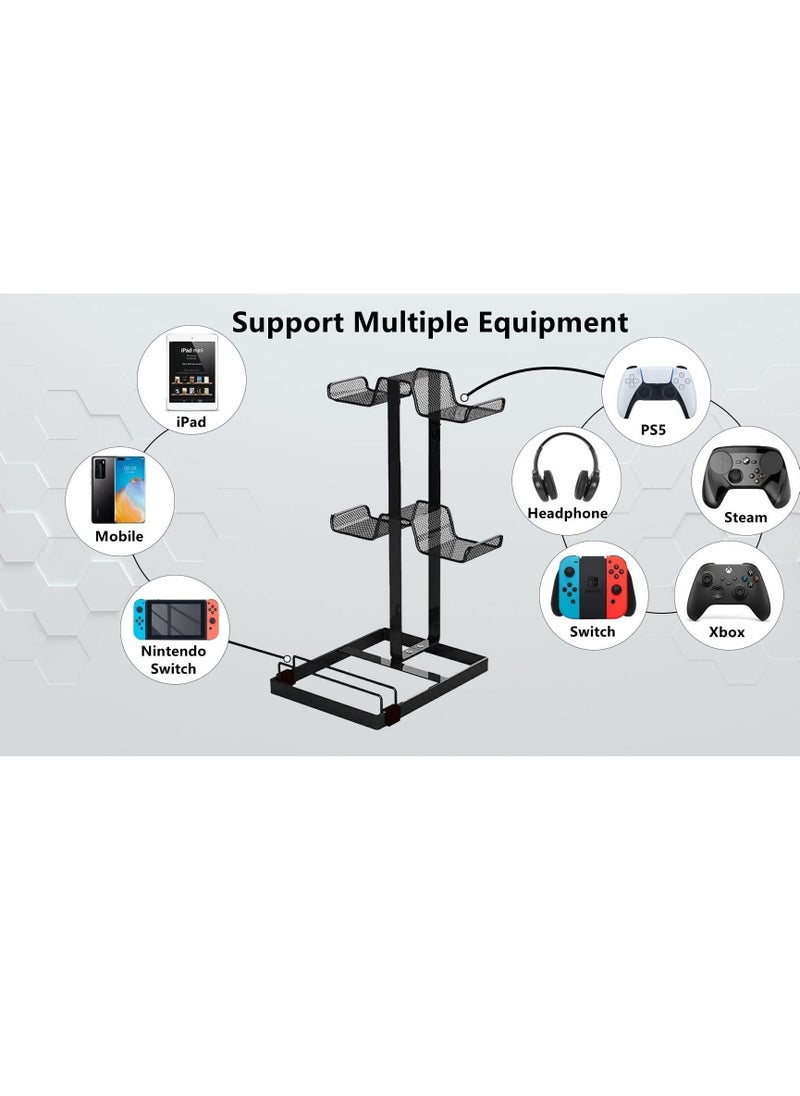 Excefore - Controller Holder,Game Controller Headphone Hooks,Headset & Controller Organizer for Nintendo Switch Controller & Headset Stand,Gaming Accessories Display Rack - Image 1
