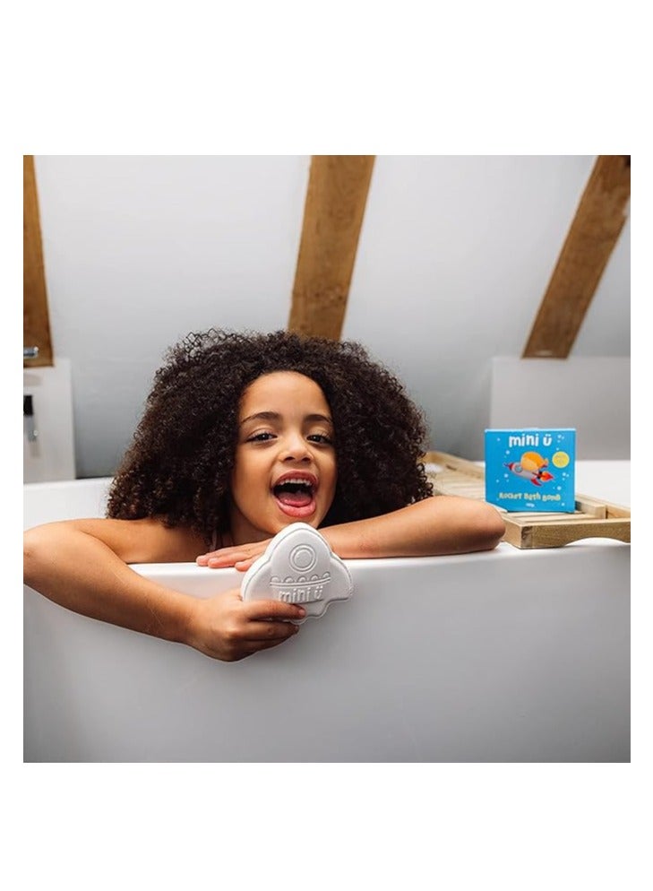 Mini U Raspberry Rocket Gift Set: Includes 1 Bottle of Raspberry Bubble Bath (250ml) and 1 Rocket-Shaped Bath Bomb (150g) - Perfect for Fun, Fruity, and Relaxing Bath Time for Kids and Adults Alike - Image 4