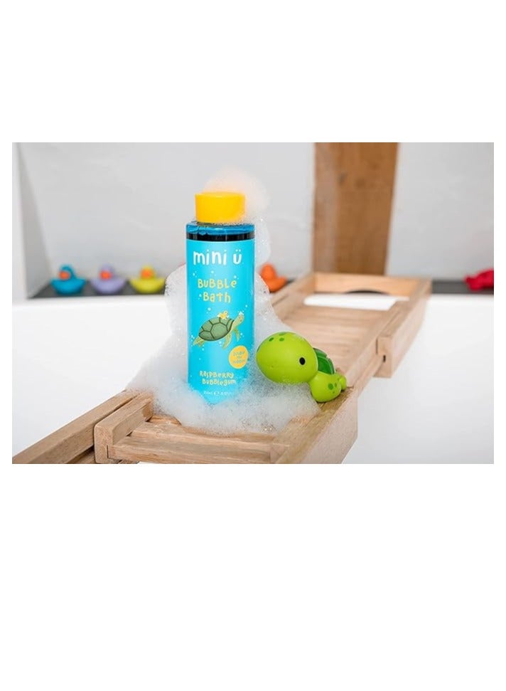 Mini U Raspberry Rocket Gift Set: Includes 1 Bottle of Raspberry Bubble Bath (250ml) and 1 Rocket-Shaped Bath Bomb (150g) - Perfect for Fun, Fruity, and Relaxing Bath Time for Kids and Adults Alike - Image 3