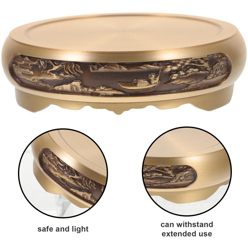 Vintage Solid Copper Incense Burner Stand Holder Tray for Home Fragrance Desktop Aromatherapy - Image 4