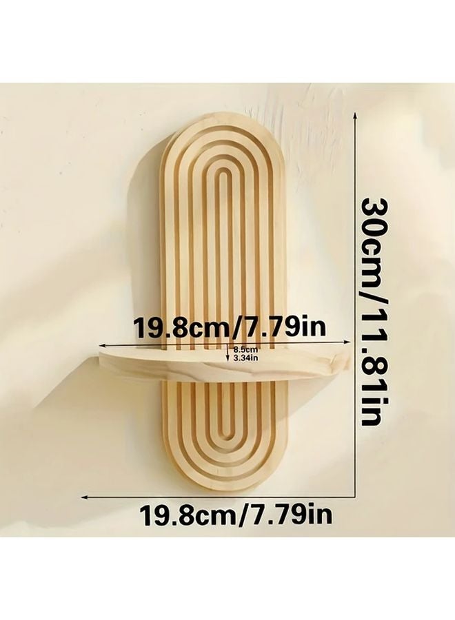 Bohemia Style Wooden Wall Shelves Vintage Carved Design Floating Shelves for Bathroom Living Room Bedroom Kitchen Decor - Image 4