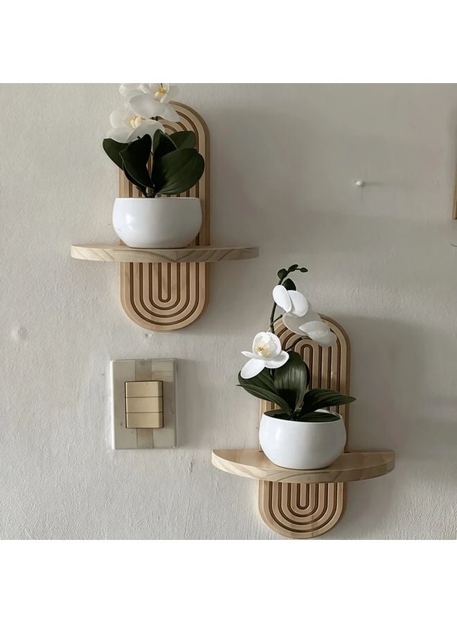 Bohemia Style Wooden Wall Shelves Vintage Carved Design Floating Shelves for Bathroom Living Room Bedroom Kitchen Decor - Image 2