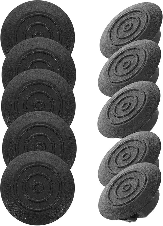 10 Pcs Side Skirt Trim Clips Mudguard Drain Plugs Replacement Drain Hole Covers Plastic Black For Sedan - Image 1