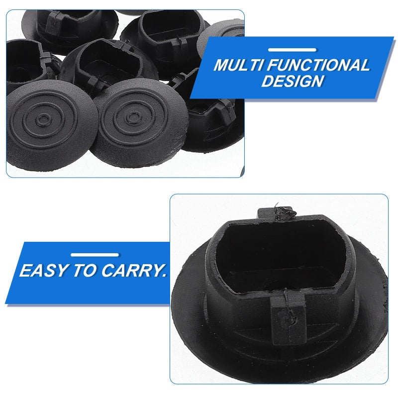 10 Pcs Side Skirt Trim Clips Mudguard Drain Plugs Replacement Drain Hole Covers Plastic Black For Sedan - Image 3