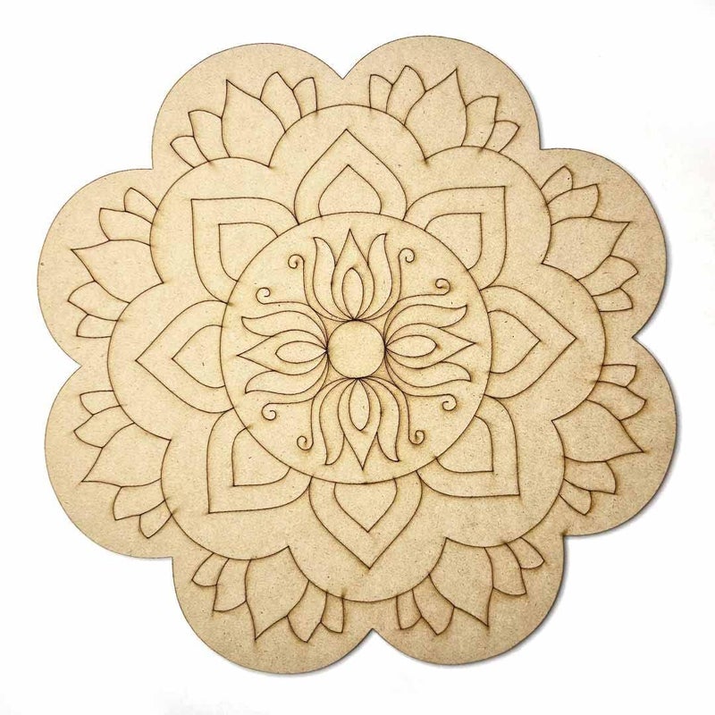 Khush Enterprise Engraved Desing Mandala for Art and Craft Design1