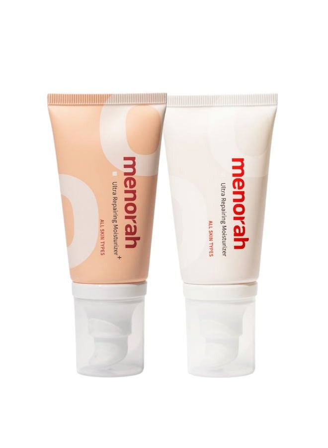 MENORAH skincare - Ultra Repairing Moisturizer Set, Rich+Lightweight Texture, for Face, Hands, Heels, Elbows Healing, Fast Absorbing Hydration, Relieve itchiness, Meadowfoam Seed Oil, Vitamin E, B3 - Image 1