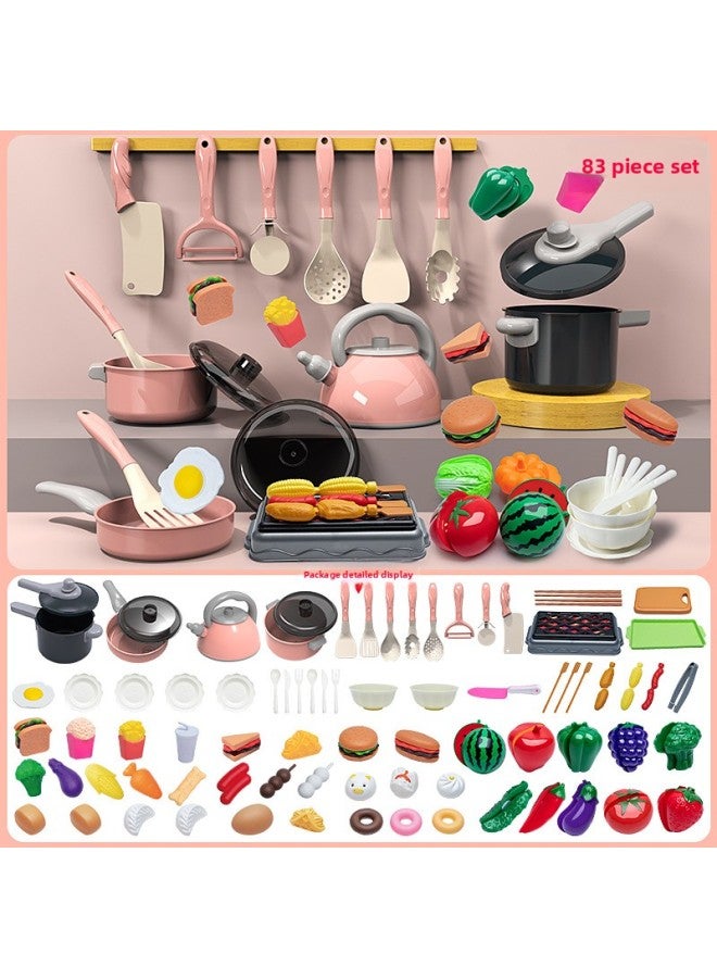 Children's Artificial Kitchen Utensils Play House Set For Cutting Vegetables, Cooking And Cooking, Baby Cutting Fruits, Boys And Girls Small Kitchen Toys