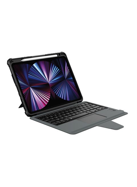 Nillkin Bumper Combo Keyboard Case with Magic Trackpad Built-in Pencil Holder Detachable Keyboard Sliding Camera Cover Compatible Apple iPad 10.2 (2019) iPad 10.2 (2020) iPad 10.2 (2021)