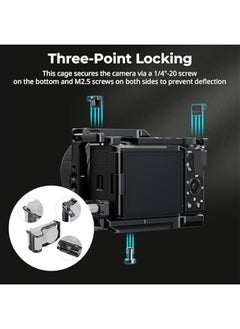 Arabest SmallRig ZV-E10 II Cage Kit with HDMI Cable Clamp, Arca Quick Release Plate, Cold Shoe, and 3/8''-16 Threaded Holes for Sony ZV-E10 II, Full Vlog Access  - Image 2