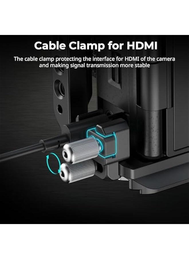 Arabest SmallRig ZV-E10 II Cage Kit with HDMI Cable Clamp, Arca Quick Release Plate, Cold Shoe, and 3/8''-16 Threaded Holes for Sony ZV-E10 II, Full Vlog Access  - Image 5