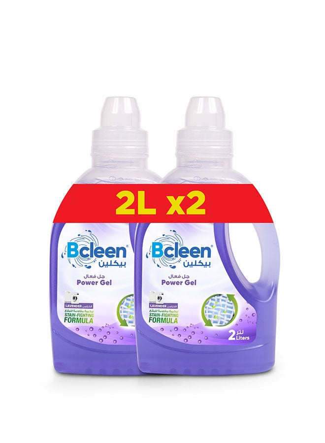 Bcleen  Liquid Laundry Detergent, Lavender With Deep Clean Front/Top Load 2L (OFFER PACK 2L X 2) - Image 1