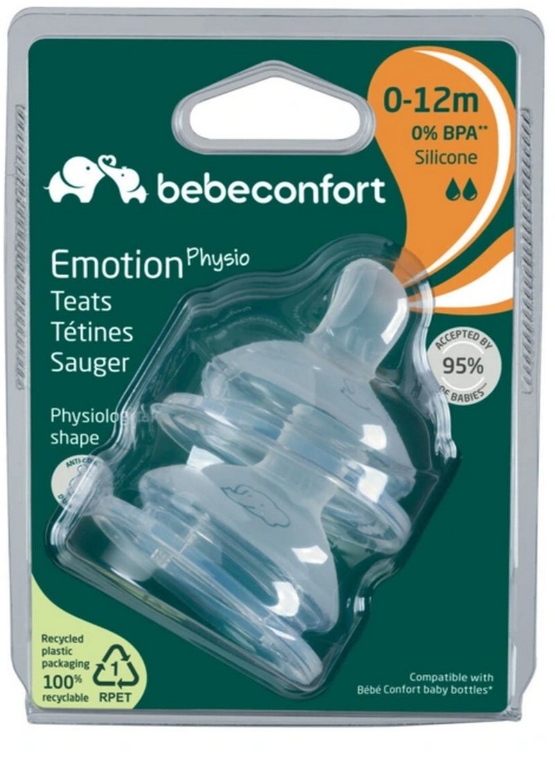 bebe confort Emotion Silicone Teats 0-12 Months - Image 2