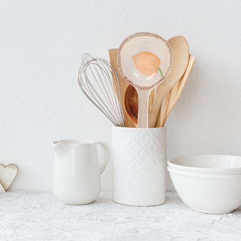 Carrot Pattern Ceramic Soup Spoon Heat Resistant Handle Kitchen Dining Use - Image 4