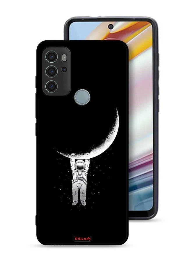 Tolwak Motorola Moto G60S Protective Case Cover Hanging From Moon - Image 1