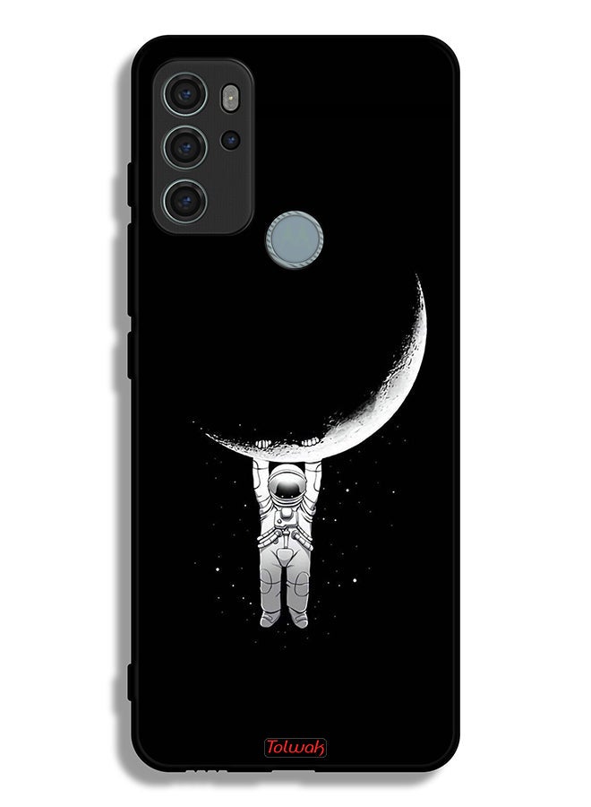 Tolwak Motorola Moto G60S Protective Case Cover Hanging From Moon - Image 2